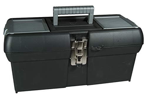Image of STANLEY Toolbox Storage Metal Latch, 2 Lid Organisers, Portable Tote Tray for Tools, 16 inch, 1-94-857