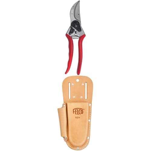 Image of FELCO Model 2 Secateurs (Large) & Number 910 Plus Leather Holster F910+, Brown, 35x15x5 cm
