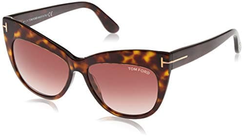 Image of Tom Ford Unisex Adults’ FT0523 52F 56 Sunglasses, Brown (Avana Scura/Marrone Grad)