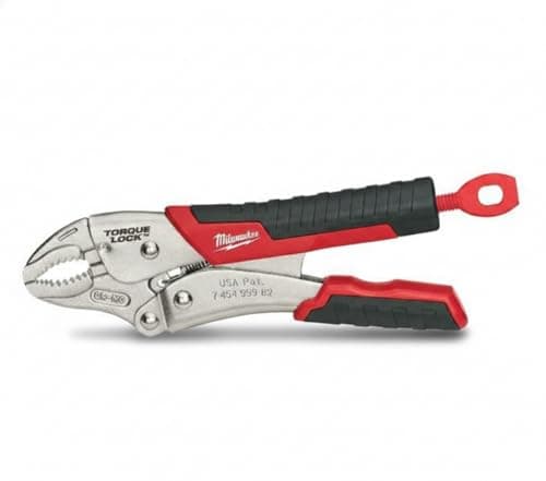 Image of Milwaukee 48-22-3407 7 Inch Locking Pliers Curved Jaw