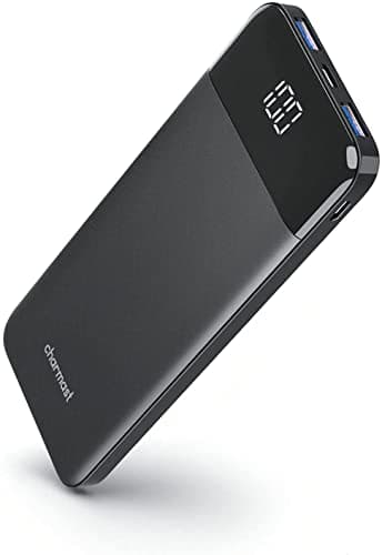 Image of Charmast Power Bank Quick Charge 10400mAh USB C Power Bank Ultra Slim Portable Charger LED Display Power Pack Compatible with Smartphone iPhone Huawei and More