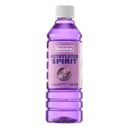 Image of Bartoline Methylated Spirit 500ml – Premium Fuel for Alcohol Burners & Stain Remover for Hard Surfaces
