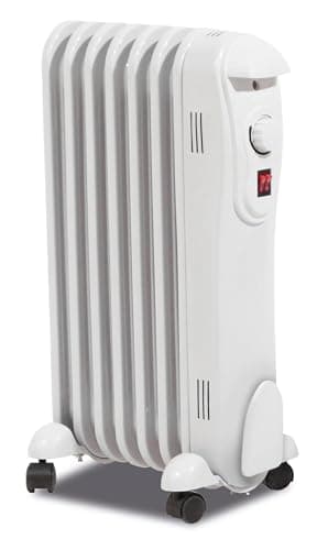 Image of Prem-I-Air 1500W (1.5KW) Oil-Filled Radiator – 7-Fin Energy-Efficient Free-Standing Electric Heater with 3 Heat Settings, Adjustable Thermostat, and Overheat Safety Protection