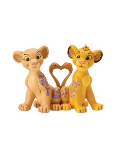 Image of Disney Traditions Simba and Nala Heart Tails Figurine