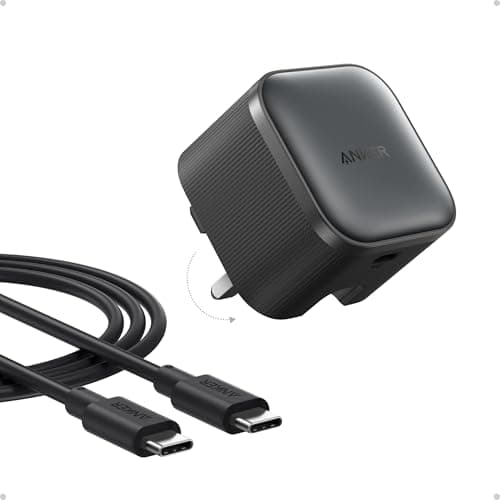 Image of Anker Nano 45W USB C Plug Fast Charging, Compact and Foldable Plug USB C Charger for iPhone 17/16 Series, Pixel 9, iPad, Samsung Galaxy S25 Ultra / S24 Series (6 ft Cable Included)