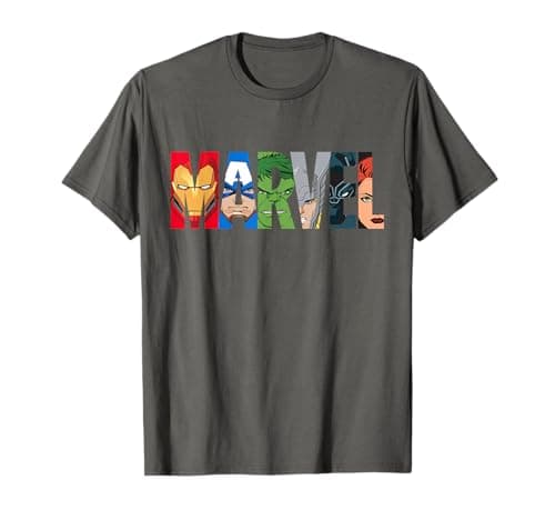 Image of Marvel Logo Avengers Super Heroes T-Shirt