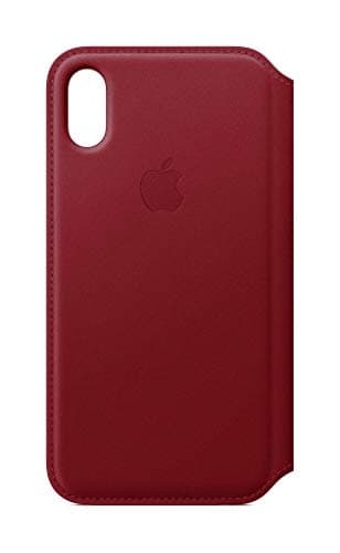Image of Apple MRQD2ZM/A Leather Case for iPhone X - Red
