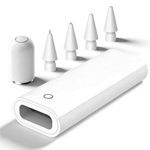 Image of USB C to Pencil Adapter for Apple Pencil 1st Generation, USB C to Ligh-ning Charger Adapter for i-Pad 10/11th Gen, iPencil Tips + Replacement Cap for Apple Pen 1st, Bluetooth Pairing
