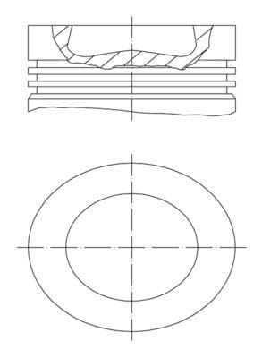 Image of Mahle 028 PI 00155 001 - Piston