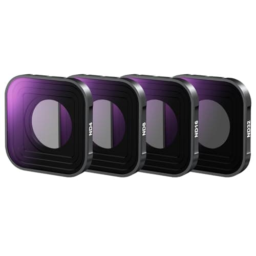 Image of NEEWER ND Filter Compatible with GoPro Hero 13 12 11 10 9 Black, 4 Pack ND4 ND8 ND16 ND32 Neutral Density Lens Filter Kit HD Multicoated Slim Action Camera Accessory, FL-GP9
