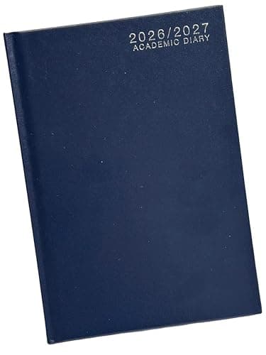 Image of A4 Academic Diary 2026-2027 Week to View Hardback Case Bound - BLUE