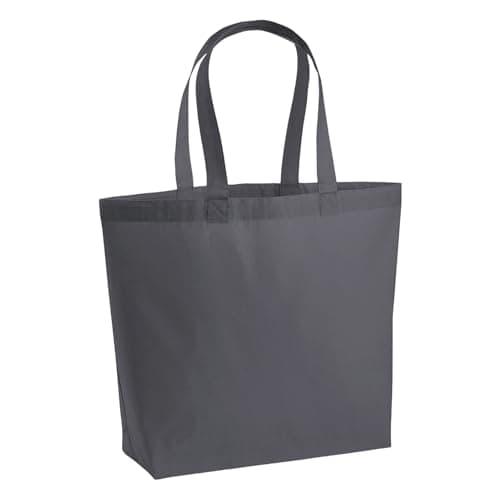 Image of Westford Mill W225 Premium Cotton Maxi Tote - Graphite Grey