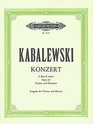 Image of EDITION PETERS KABALEVSKY DMITRY BORISOVICH - CONCERTO IN C OP.48 - VIOLIN AND PIANO Classical sheets Violin