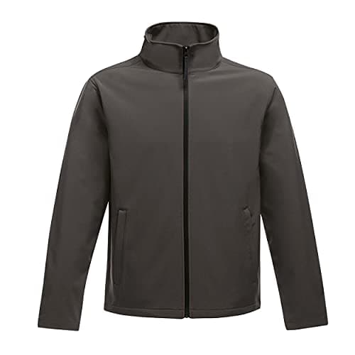 Image of Regatta Mens Professional Ablaze Printable Softshell Jacket, Seal Grey/Black, XL EU