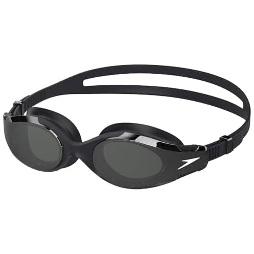 Image of Speedo Unisex Hydrosity 2.0 Mirrored SwiMing Goggles | Enhanced Vision, Black/Gold, One Size