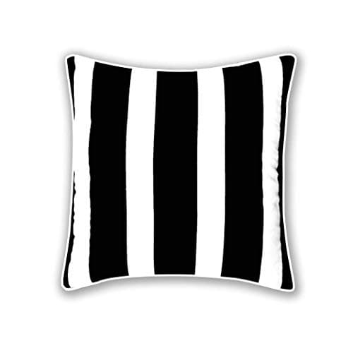Image of AR Arlinens 100% Cotton's BLACK&WHITE STRIPE(Bold) Luxury Cushion Cover Size 18"x18"