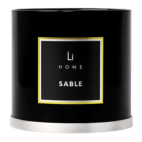 Image of Lifestyle Home Collection XL Candle for Women | Sable Onyx 3.5kg 5-Wick Luxury Soy Wax Candles | 150+ Hour Burn Aromatherapy Candle, Floral Scented | Amber Musk Vetiver | Designer Home Décor Gifts