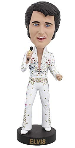 Image of Royal Bobbles Elvis Presley Aloha from Hawaii Bobblehead, Premium Polyresin Lifelike Figure, Unique Serial Number, Exquisite Detail