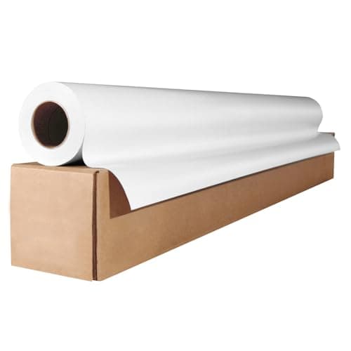 Image of Tezraftaar® Paper Banquet Roll 50m x 1.14m White Disposable Banqueting Roll Table Cover Clothes for Christmas Catering Supply Wedding Birthday
