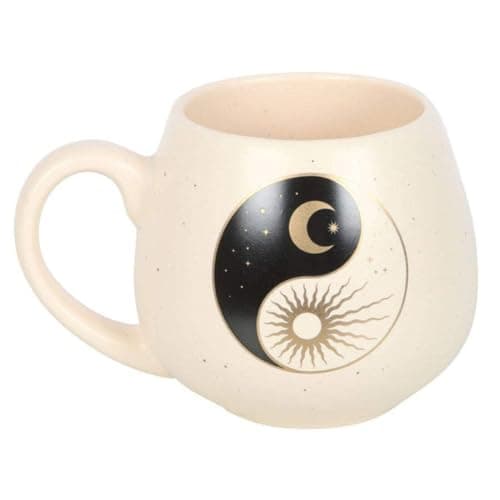 Image of Something Different Wholesale Yin & Yang Mug with Sun and Crescent Moon Design, 500ml Capacity – Inspiring Spiritual Mug for Mindfulness, Balance, and Harmony – Hand Wash Only