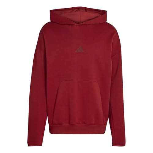 Image of adidas Men's FUTURE ICONS SMALL LOGO HOODIE, active maroon, L