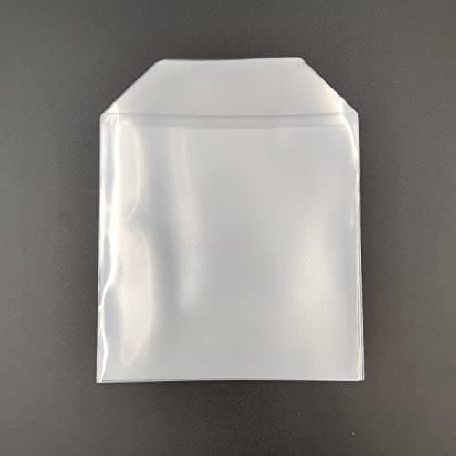 Image of CD Sleeves 120 Micron Covers Plastic DVD BLU RAY CD Clear Protection Wallet (50 Pack)