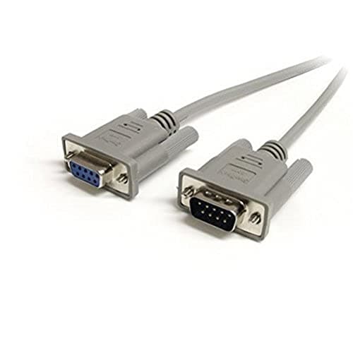 Image of StarTech.com 10 ft Straight Through Serial Cable - M/F - Serial extension cable - DB-9 (M) to DB-9 (F) - 10 ft - gray (MXT10010)
