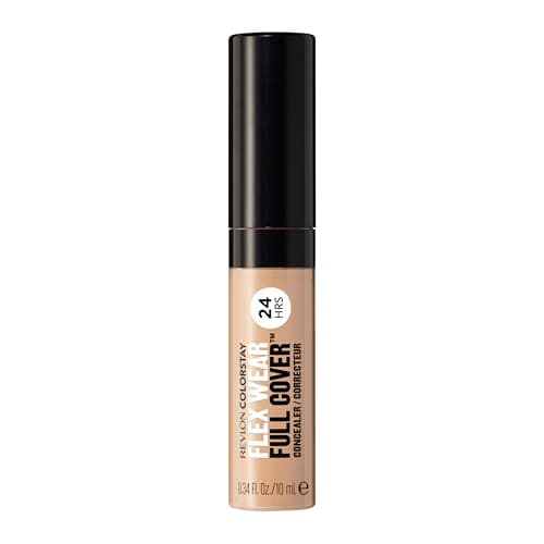 Image of REVLON ColorStay Flex Wear Full Cover Concealer 100% Long-Lasting Coverage with Hyaluronic Acid and Vitamin E, Light Medium, 10 ml
