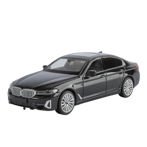 Image of 1:24 Fit for BMW 5 Series 530i 530LI Alloy Luxy Diecast Metal Toy Vehicles Car Model Simulation Sound and Light(Blackone)