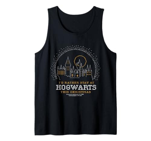 Image of I'd Rather Stay At Hogwarts This Christmas Tank Top