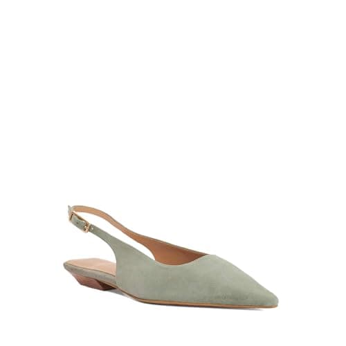 Image of Dune London Ladies Hostess Suede Sling Backs Size UK 4 Suede Ballet Pumps
