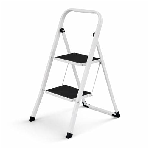 Image of Oypla Foldable 2 Step Ladder Stepladder Non Slip Tread Safety Steel