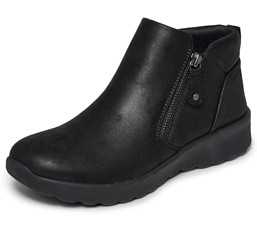 Image of Skechers Women's Lovely Vibe Fall In Bloom Boots, Black Microleather, 5 UK