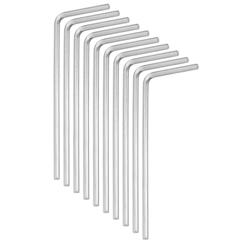 Image of sourcing map 10pcs Hex Key Wrench 1.5mm Stainless Steel L-Shape Hexagon Metric Wrenches Repairing Tool for Home DIY Bike Motorcycle Repair