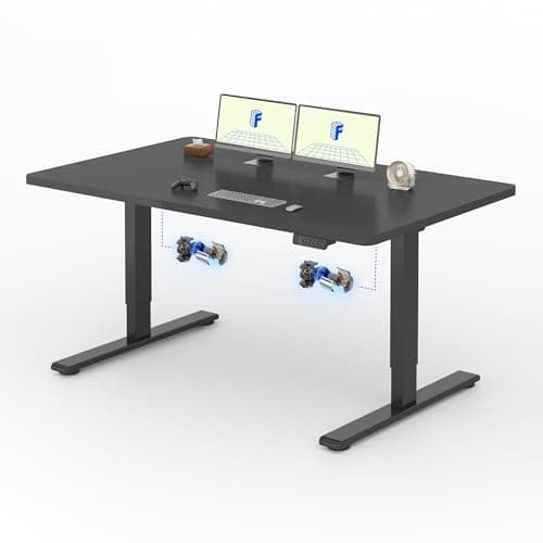 Image of FLEXISPOT QB2 Electric Standing Desk 2 Motors 160 x 70cm Sit Stand Table Height Adjustable Desk with 4 Memory Smart Panel Anti-Collision System for Home Office, Black