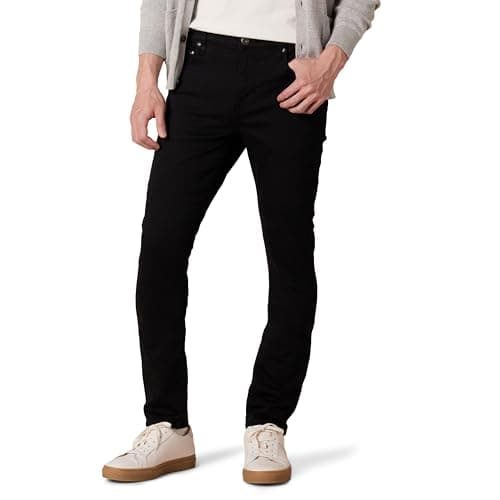 Image of Amazon Essentials Men's Jeans, Skinny-Fit Comfort Stretch - Discontinued Colours, Black, 34W / 28L