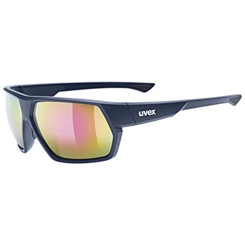 Image of Uvex Unisex-Adult, sportstyle 238 sports glasses, deep space matt/mirror red, one size
