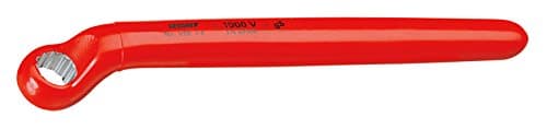 Image of Gedore VDE2E15 15 mm Deep Offset VDE Single Ended Ring Spanner - Red