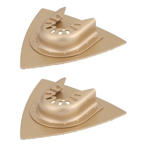 Image of Briny River 2pcs 80mm Triangular Carbide Grit Rasp Blades for Concrete and Ceramic Compatible with Bosch Multitool