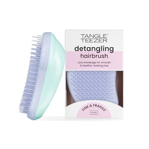 Image of Tangle Teezer Original Detangler Brush, Dry & Wet Hair Brush for Color-Treated, Fine & Fragile Hair Types, Mint Violet
