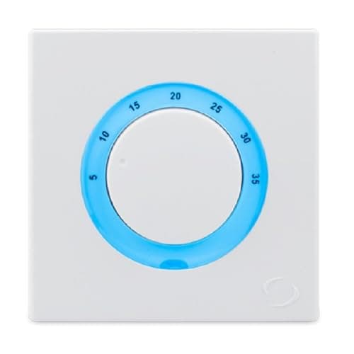 Image of Salus RT200 Electronic Room Thermostat - Wired Dial Thermostat for Central Heating Systems, Simple Manual Temperature Control, 230V Heating Control