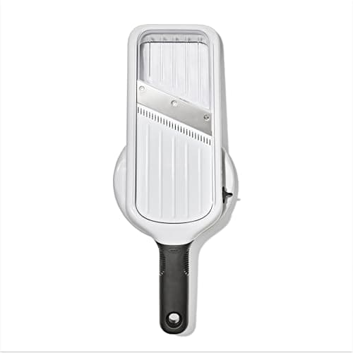 Image of OXO Good Grips Precision Handheld Mandoline – Compact Adjustable Slicer with 5 Blade Settings for Julienne and Slicing – Non-Slip Grip – Dishwasher Safe – Easy Storage