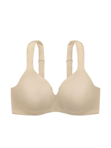 Image of DORINA Women's Rachel Bra - Lightly Padded Demi Bra with Underwired Moulded Cups, Adjustable Straps, and Soft Micro Fabric for All-Day Comfort, Nude