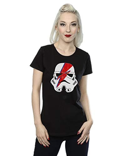 Image of Star Wars Women's Stormtrooper Glam Lightning Bolt T-Shirt XX-Large Black