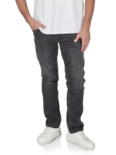 Image of Replay Men's Grover Straight Fit Jeans with Comfort Stretch, 32 W/34 L