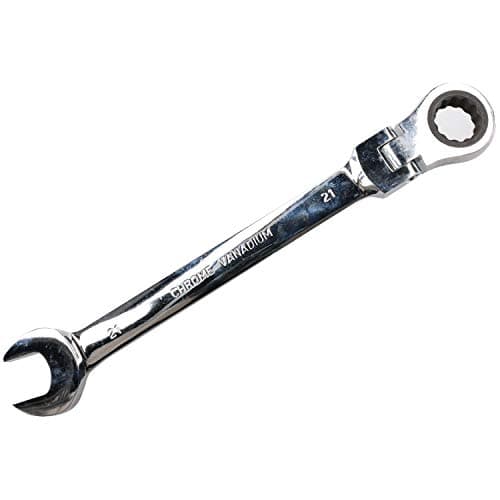 Image of AB Tools 21mm Metric Flexible Flexi Head Ratchet Combination Spanner Wrench 72 Teeth