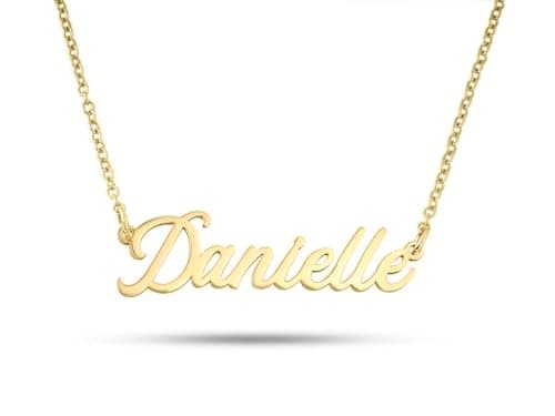 Image of Personalized Name Necklace - 18K Gold Plated - Solid 925 Sterling Silver - Custom Gift for Her - Handmade with Love (18K Gold)