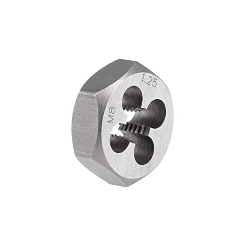 Image of sourcing map Hex Rethreading Die M8 x 1.25 Pitch Carbon Steel Metric Hexagon Taper Pipe Die Accuracy Grade: 6g