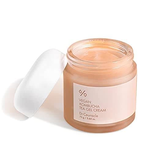 Image of Dr.Ceuracle Vegan Kombucha Tea Gel Cream 2.65 fl.oz.| Vegan all in one Gel Cream for All Skin Types with Kombucha Tea Extract | The Water Gel Moisturizer, Detoxifying Impurities for Healthy Complexion