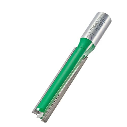 Image of Trend CraftPro Straight Two Flute Router Cutter, 1/2 Inch Shank, 12mm Cut Diameter & 63mm Cut Length, Tungsten Carbide Tipped, C172MX1/2TC